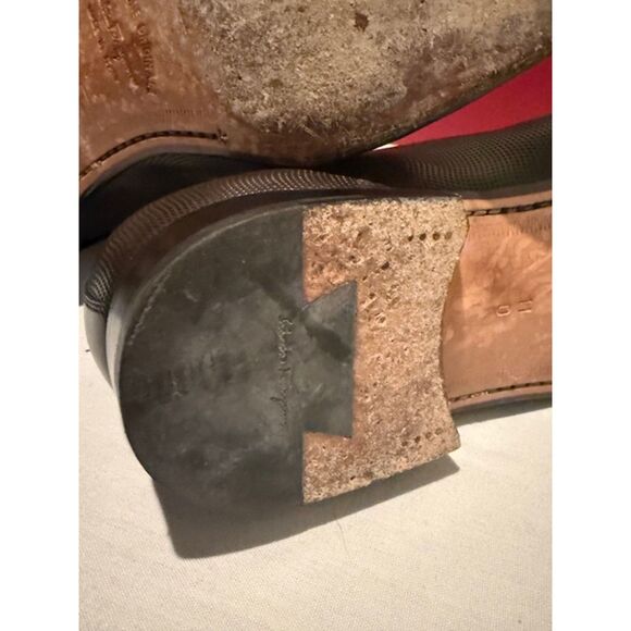 Salvatore Ferragamo Nail Head Dark Silver Men's Shoes - Picture 11 of 11